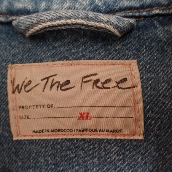We The Free Opal Swing CALYSPO Denim Jacket Free People XL - Picture 12 of 12